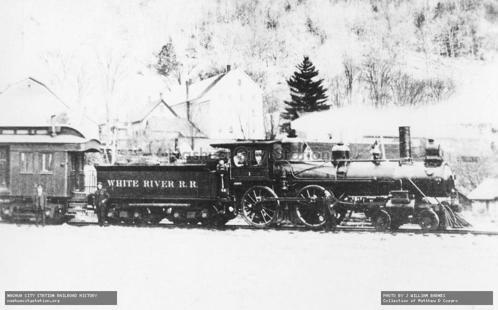 Postcard: White River Railroad #1 at Rochester, Vermont