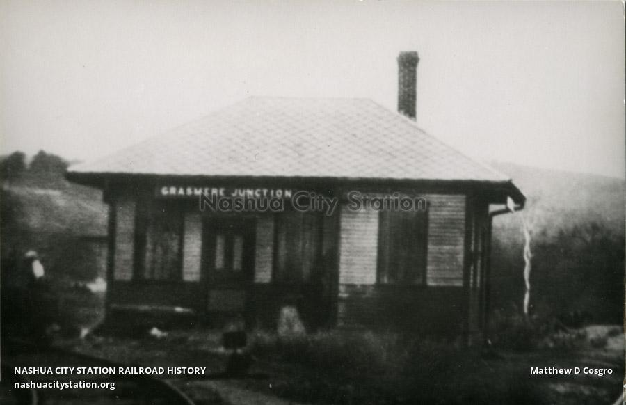 Postcard Grasmere Junction station Railroad History
