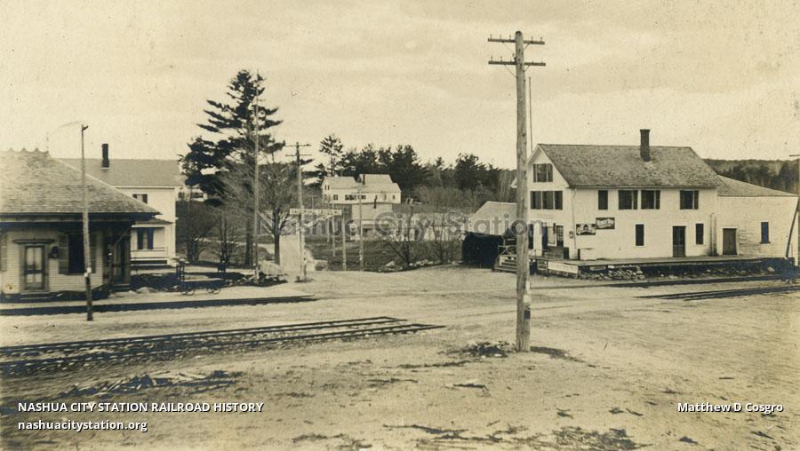 Postcard Candia, New Hampshire Railroad History