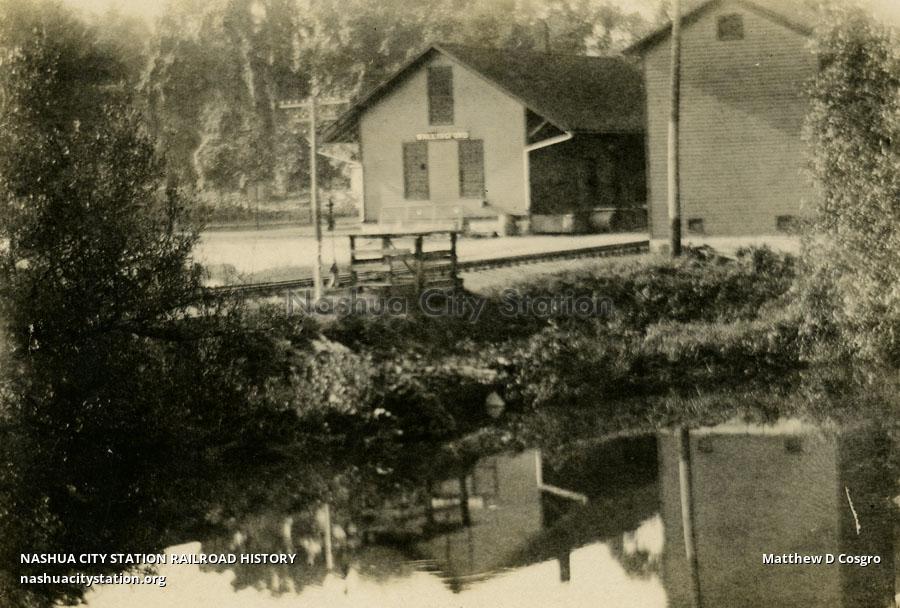 Postcard Railroad Station, Wallingford, Vermont Railroad History