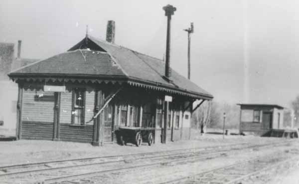 Postcard Byfield Station Newbury Massachusetts Railroad History 