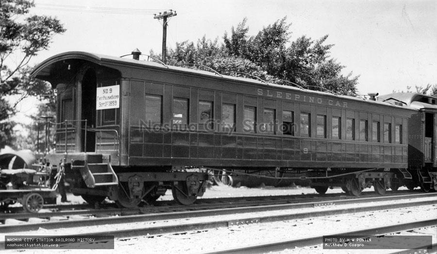 Postcard: Chicago & Alton Railroad #9, First Pullman Sleeper ...