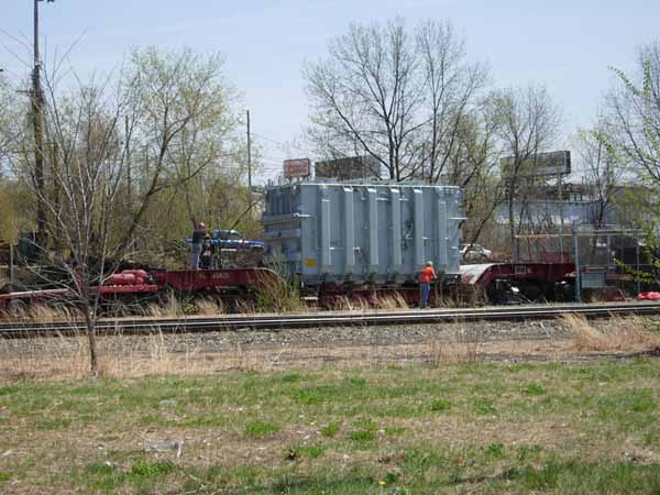 Transformer delivery in Manchester, New Hampshire