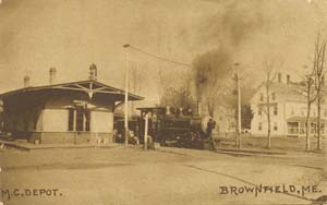 Maine Central depot, Brownfield, Maine