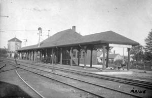 Postcard: Boston & Maine Railroad station, Sanford, Maine | Railroad ...