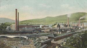 Railroad Station, International Paper Bag and Oxford Mills, Rumford Falls