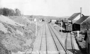 Maine Central Railroad at Belgrade, Maine