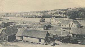 Danforth, Maine, Looking West from Clock Tower