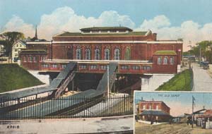 Pawtucket-Central Falls Railroad Station and the Old Depot, Pawtucket, Rhode Island