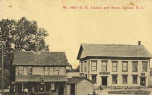 Railroad Station and Store, Greene, Rhode Island