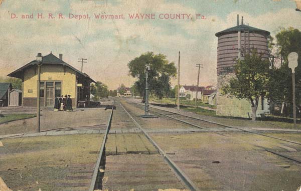 Delaware & Hudson Railroad Depot, Waymart, Wayne County, Pennsylvania