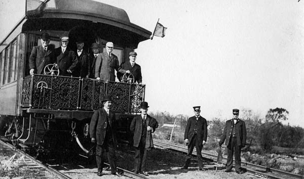 Hardwick & Woodbury Railroad, inspecting new bridges