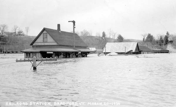 Railroad Station, Bradford, Vermont - March 20, 1936