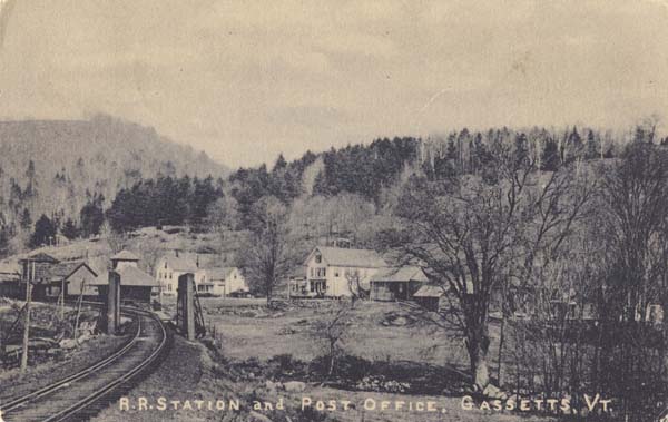 Railroad Station and Post Office, Gassetts, Vermont