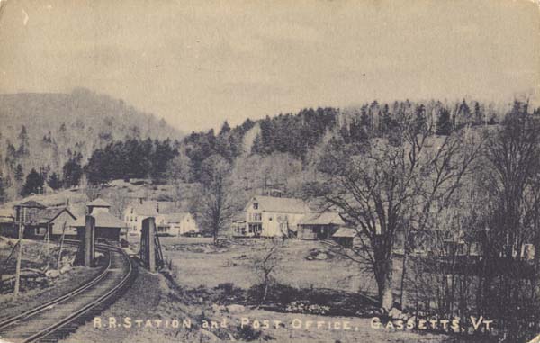 Railroad Station and Post Office, Gassetts, Vermont