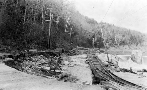 Flood damage at Springfield, Vermont, November 1927