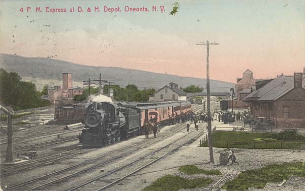 4 P.M. Express at Delaware & Hudson Depot, Oneonta, New York