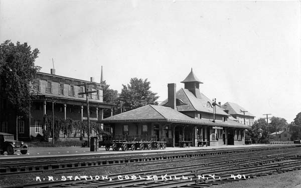 Postcard: Railroad Station, Cobleskill, New York | Railroad History