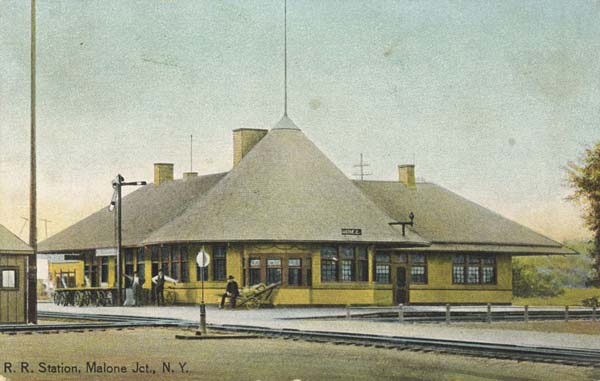 Railroad Station, Malone Junction, New York