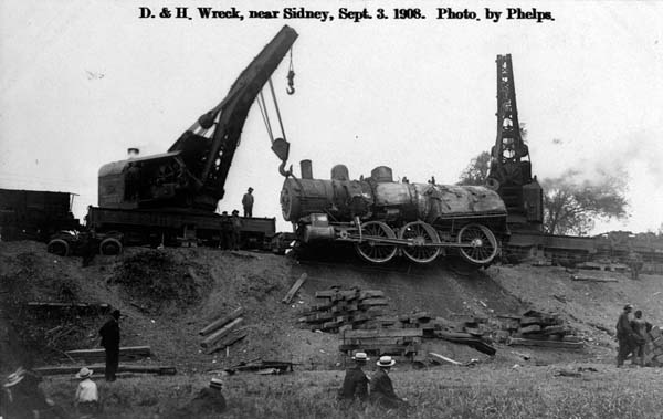 Delaware & Hudson Wreck, near Sidney, September 3, 1908