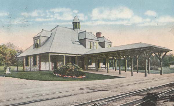 Hotel Champlain Railroad Station, Bluff Point, New York