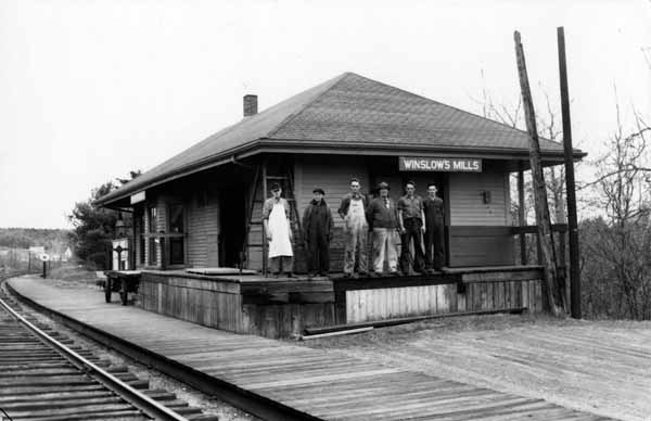 Maine Central Railroad Station, Winslows Mills, Maine