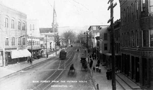 Main Street from the Putnam House, Bennington, Vermont