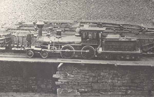 Delaware & Hudson Woodburning locomotive C.P. Wurts