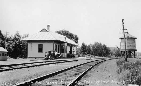 Central Vermont Railroad Station, Mansfield, Connecticut