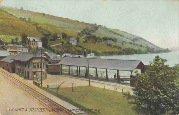 Railroad Depot and Steamboat Landing, Hammondsport, New York