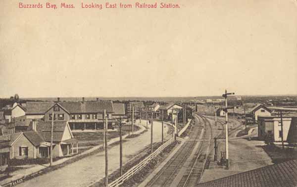 Buzzards Bay, Massachusetts.  Looking East from Railroad Station