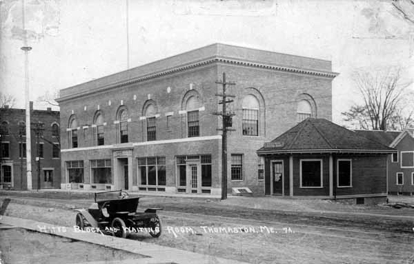 Watts Block and Waiting Room, Thomaston, Maine