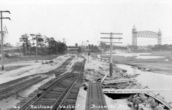 Railroad Washout, Buzzards Bay, Massachusetts