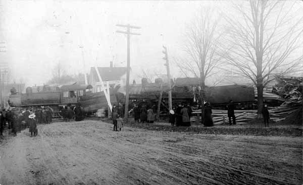 Wreck on the Maine Central Railroad