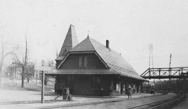 Railroad Station, Millbury, Massachusetts (1928)