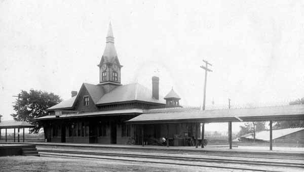 Postcard: Railroad Station, Whitman, Massachusetts | Railroad History