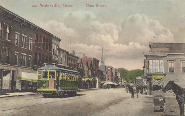 Waterville, Maine.  Main Street