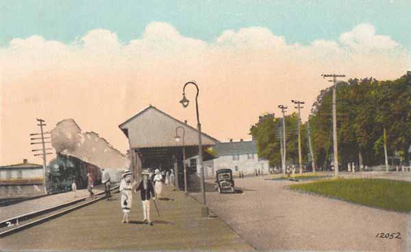 Railroad Station and Square, Niantic, Connecticut