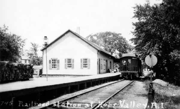Railroad Station at Hope Valley, Rhode Island