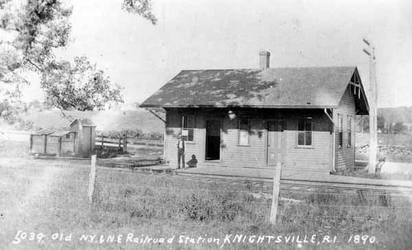 Old New York & New England Railroad Station, Knightsville, Rhode Island, 1890
