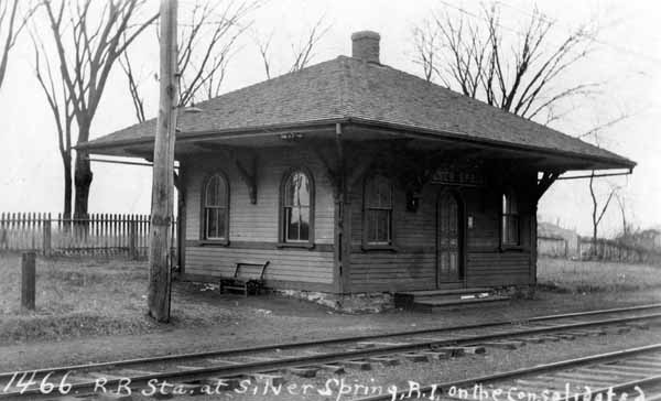 Railroad Station at Silver Spring, Rhode Island on the Consolidated