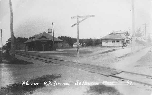 Post Office and Railroad Station, South Hanson, Massachusetts