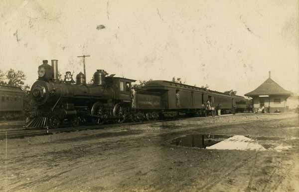 Railroad Station & Train, Greenfield, New Hampshire