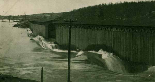 Merrimack River from Hooksett Bridges during Spring Freshet