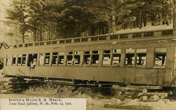 Boston & Maine Railroad Wreck Near East Jaffrey, New Hampshire
