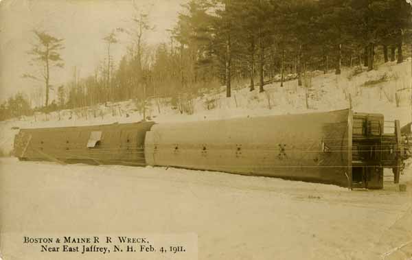 Boston & Maine Railroad Wreck Near East Jaffrey, New Hampshire
