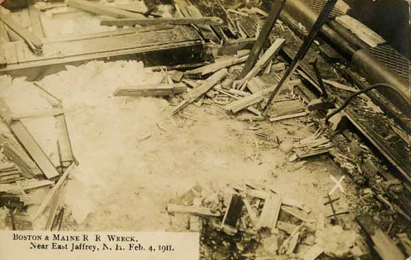 Boston & Maine Railroad Wreck Near East Jaffrey, New Hampshire