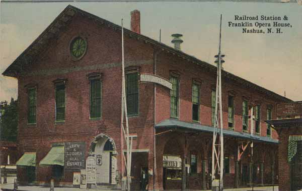 Railroad Station and Franklin Opera House, Nashua, New Hampshire