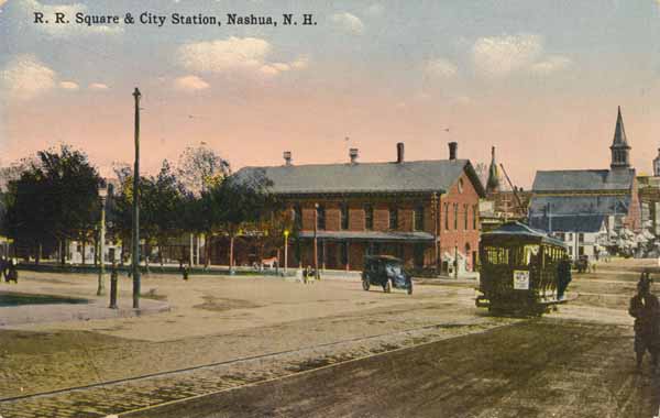 Railroad Square and City Station, Nashua, New Hampshire