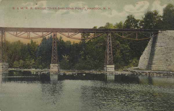 Boston & Maine Railroad Bridge "Over Sheldons Pond", Hancock, New Hampshire